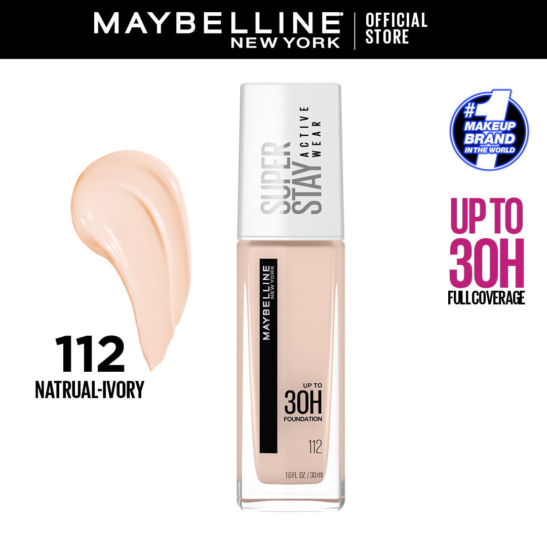 Maybelline New York- Superstay Full Coverage Foundation Natural Ivory 112 30Ml