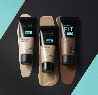 Maybelline New York Fit Me Matte & Poreless Liquid Foundation 18Ml Mini Tube - 120 Classic Ivory - For Normal To Oily Skin