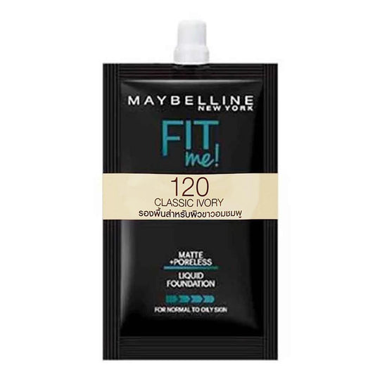 Maybelline Fit Me Matte+Poreless 120Classic Ivory 5Ml (Sachet)