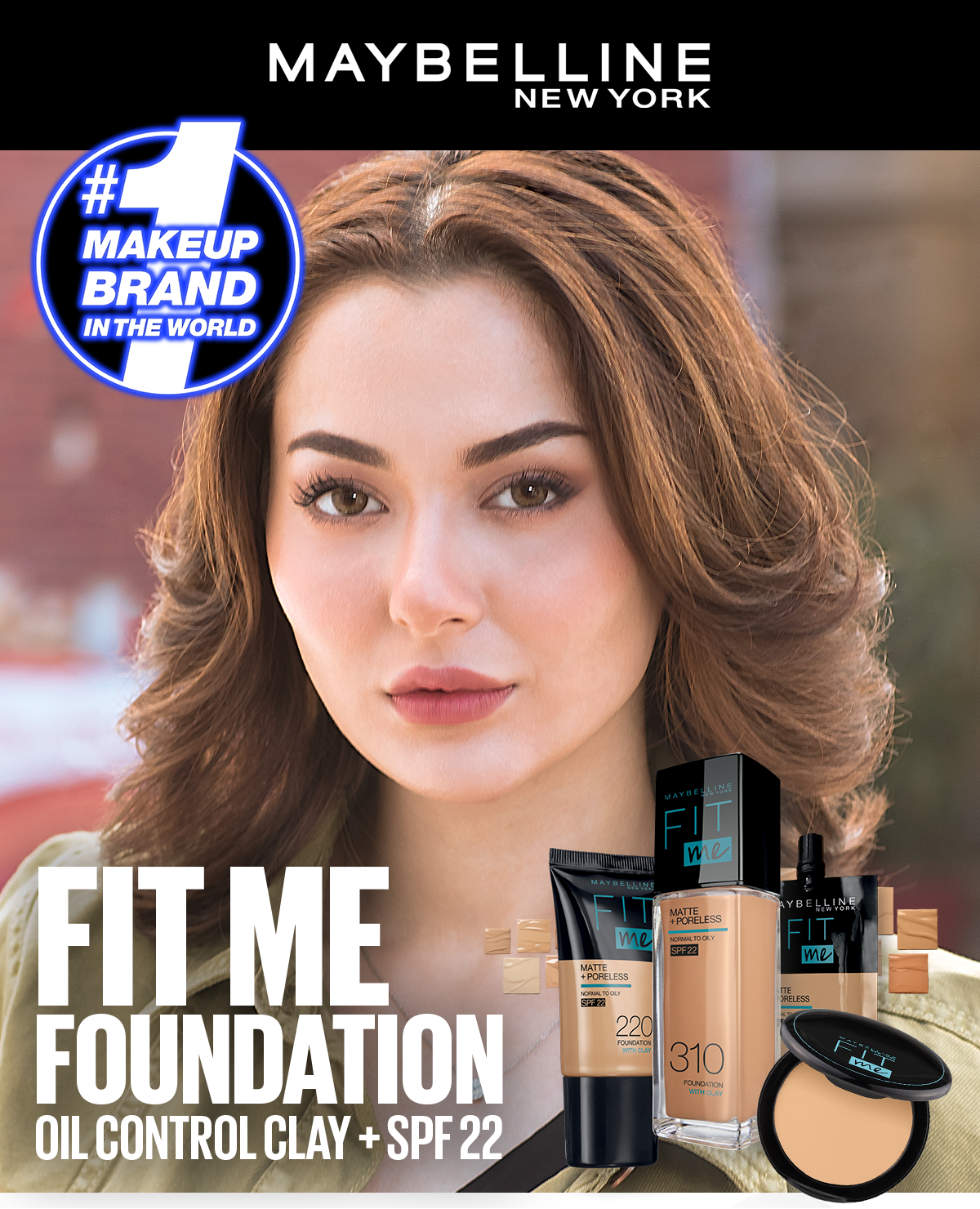 Maybelline Ny New Fit Me Matte + Poreless Liquid Foundation Spf 22 - 128 Warm Nude 30Ml - For Normal To Oily Skin