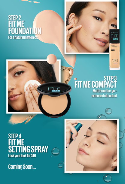 Maybelline New York Fit Me Matte & Poreless Liquid Foundation - 220 Natural Beige - For Normal To Oily Skin