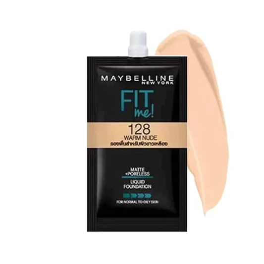 Maybelline Fit Me Matte + Poreless Foundation 128 Sachet 1Pc