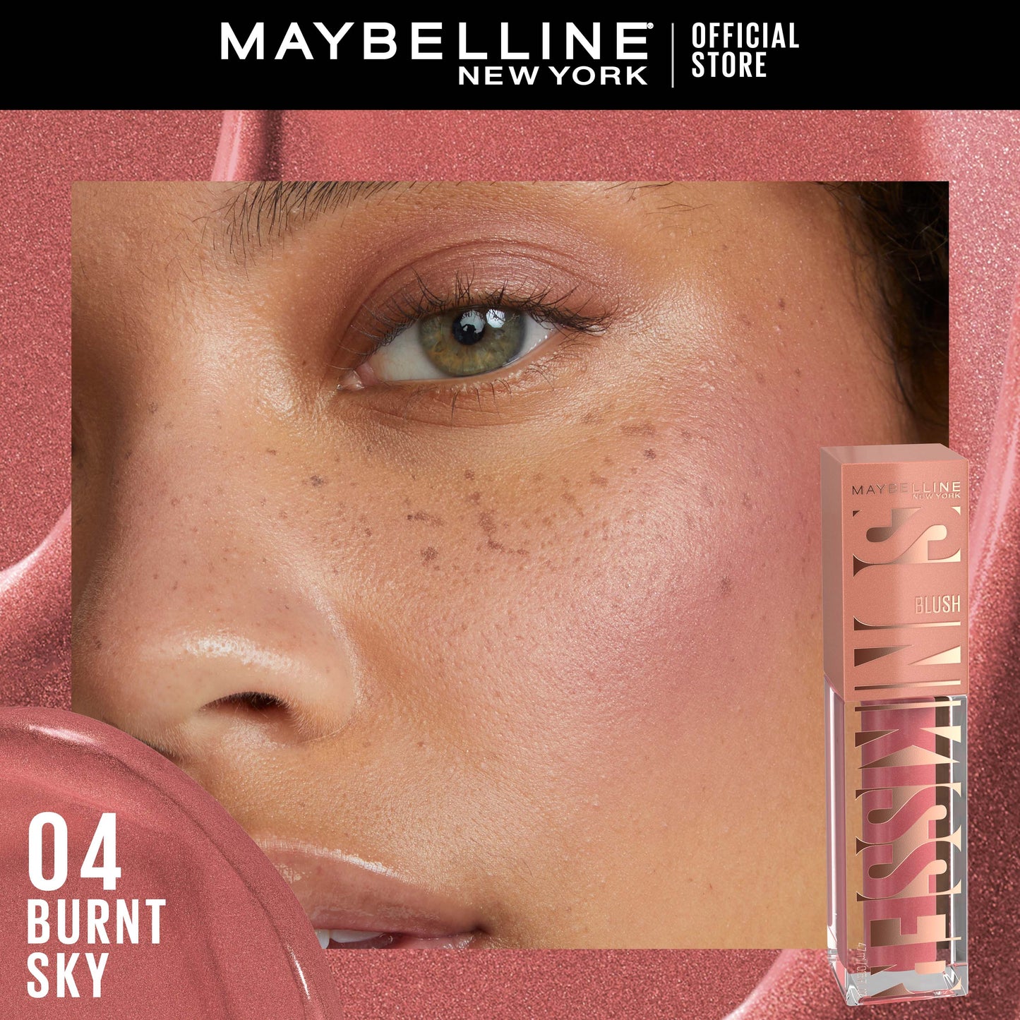 Maybelline New York, Sunkisser Liquid Glow Blush With Vitamin E