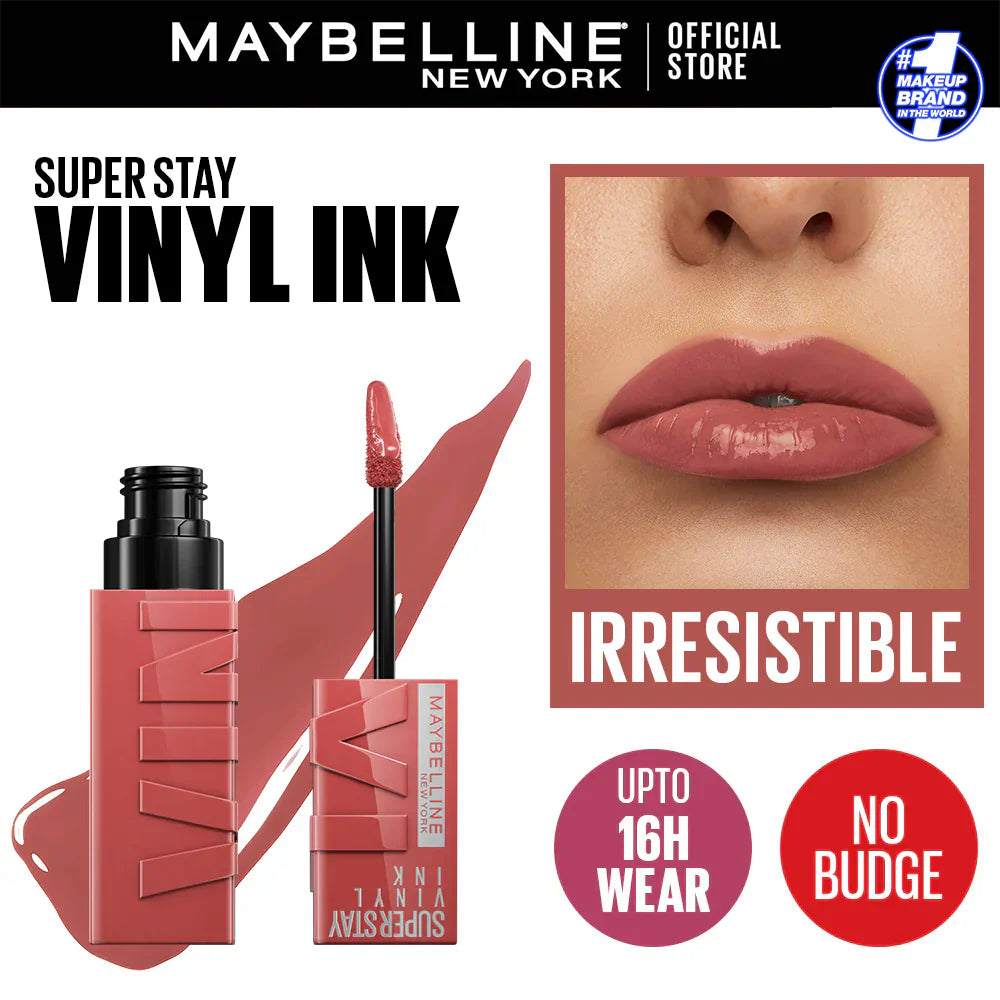 Maybelline's Superstay Vinyl Ink, 16-Hour No-Budge Liquid Lipcolor