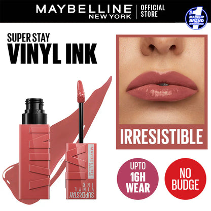 Maybelline's Superstay Vinyl Ink, 16-Hour No-Budge Liquid Lipcolor