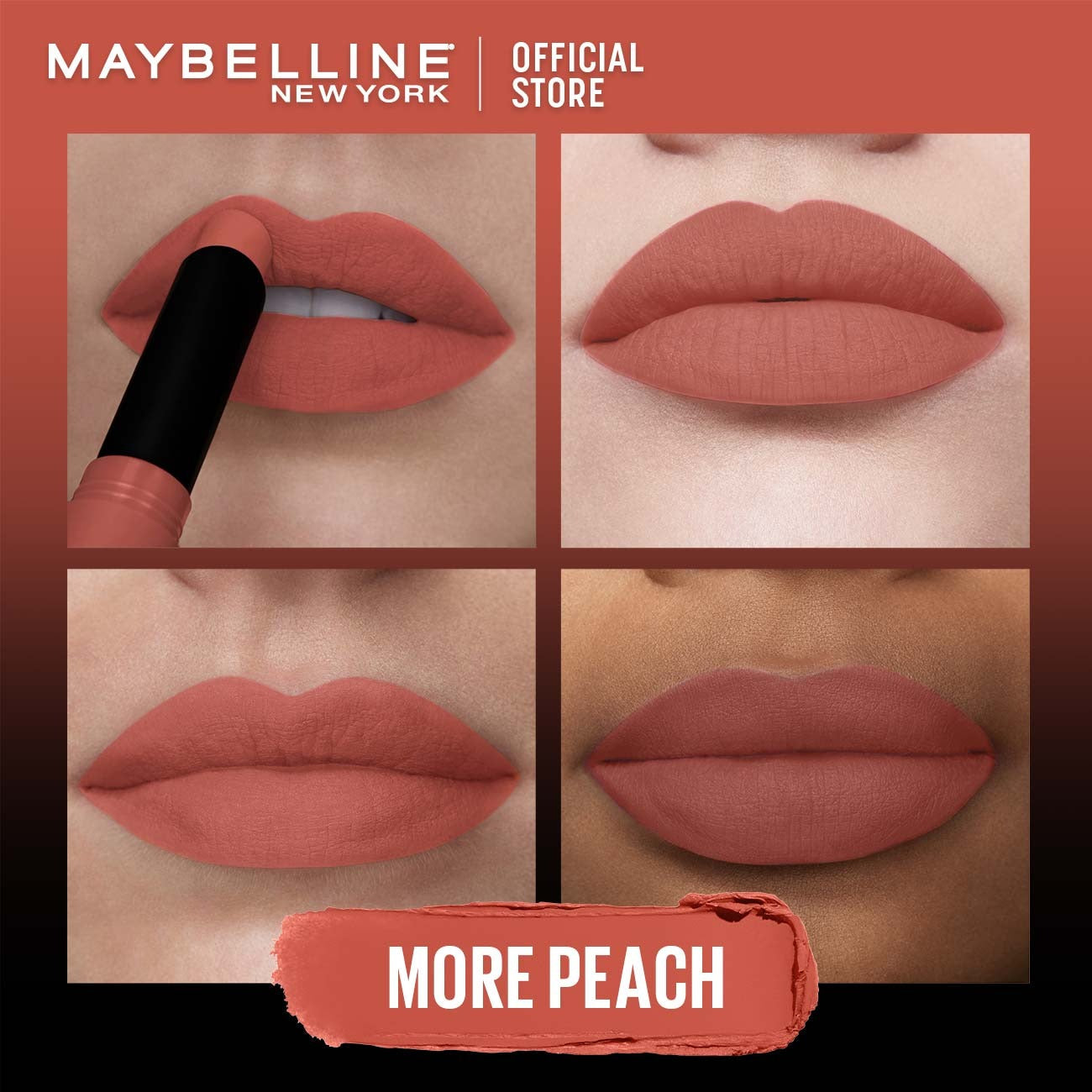 Maybelline New York Color Sensational Ultimatte Slim Lipstick, non-drying formula