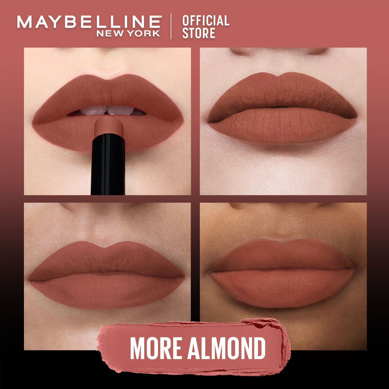 Maybelline New York Color Sensational Ultimatte Slim Lipstick, non-drying formula