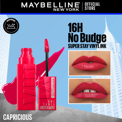 Maybelline's Superstay Vinyl Ink, 16-Hour No-Budge Liquid Lipcolor