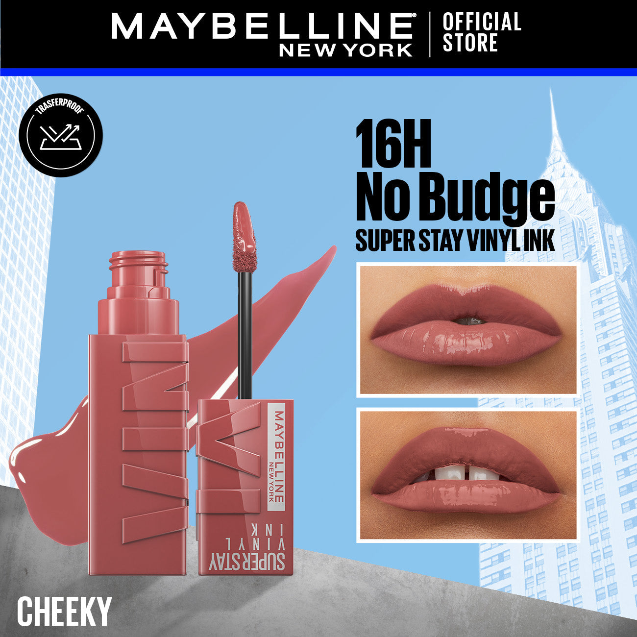 Maybelline's Superstay Vinyl Ink, 16-Hour No-Budge Liquid Lipcolor