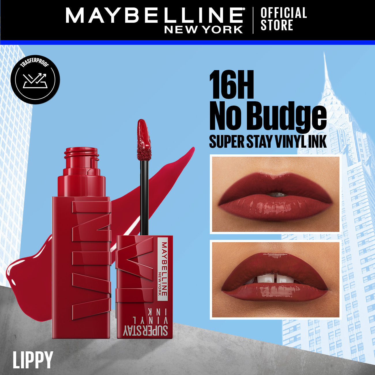 Maybelline's Superstay Vinyl Ink, 16-Hour No-Budge Liquid Lipcolor