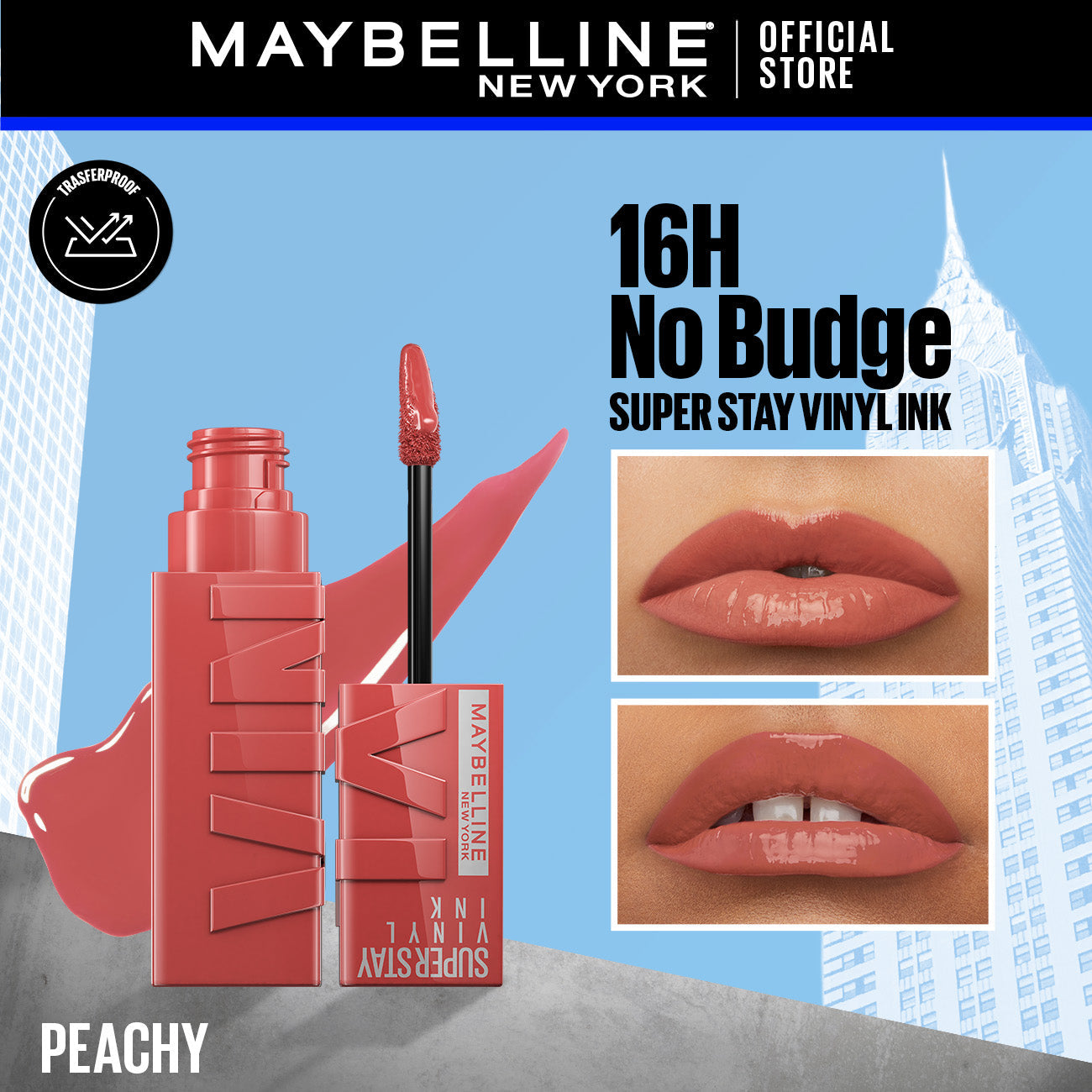 Maybelline's Superstay Vinyl Ink, 16-Hour No-Budge Liquid Lipcolor