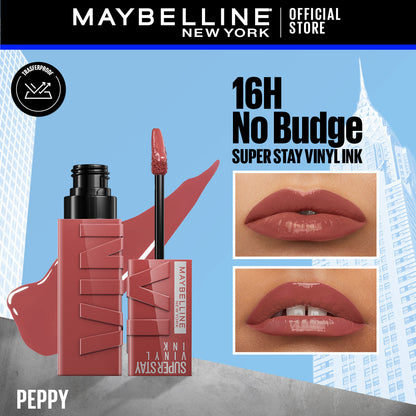 Maybelline's Superstay Vinyl Ink, 16-Hour No-Budge Liquid Lipcolor