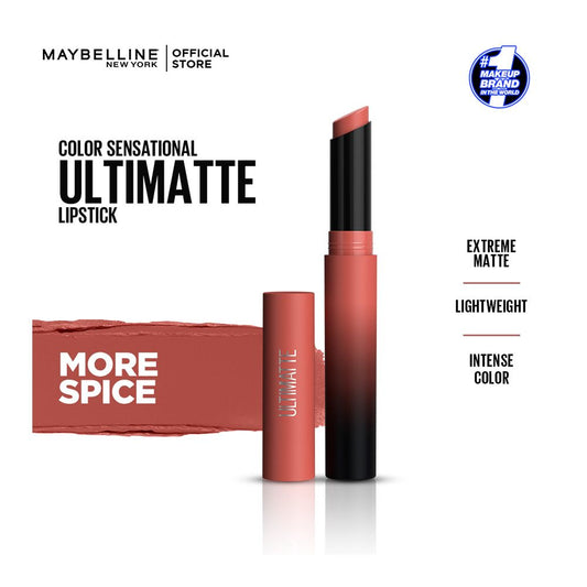 Maybelline New York Color Sensational Ultimatte Slim Lipstick, non-drying formula