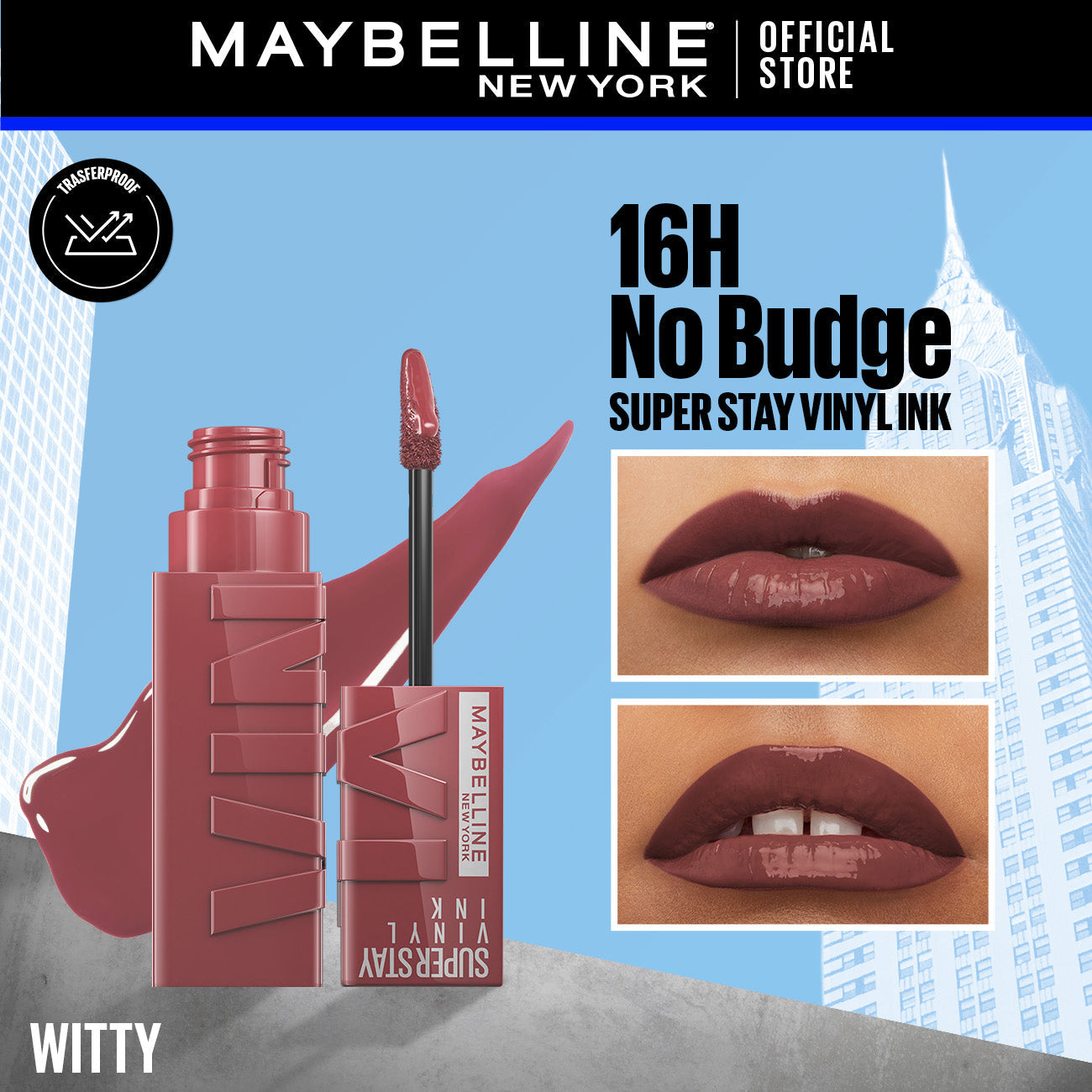 Maybelline's Superstay Vinyl Ink, 16-Hour No-Budge Liquid Lipcolor